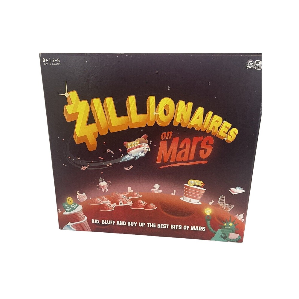 Zillionaires on Mars: Bidding Family Game Big Potato Games